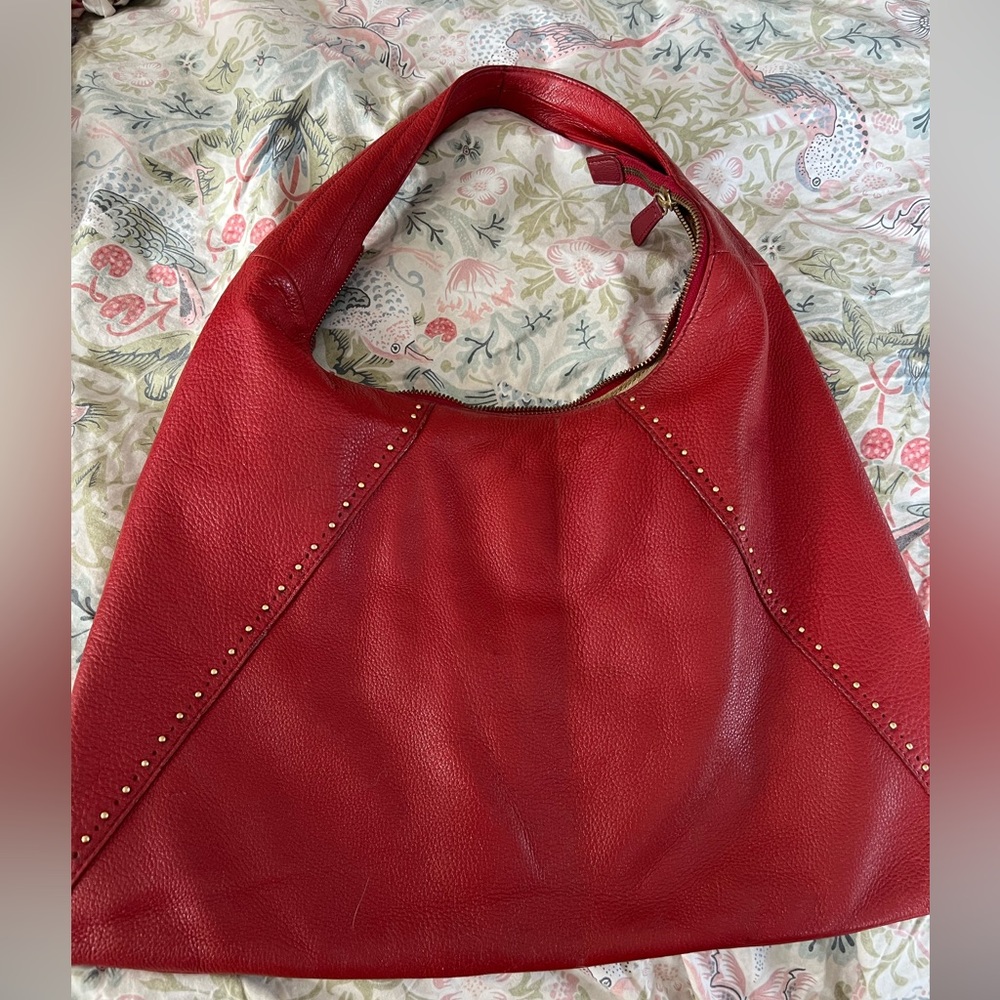 Beautiful red leather Sigrid Olsen Handbag
